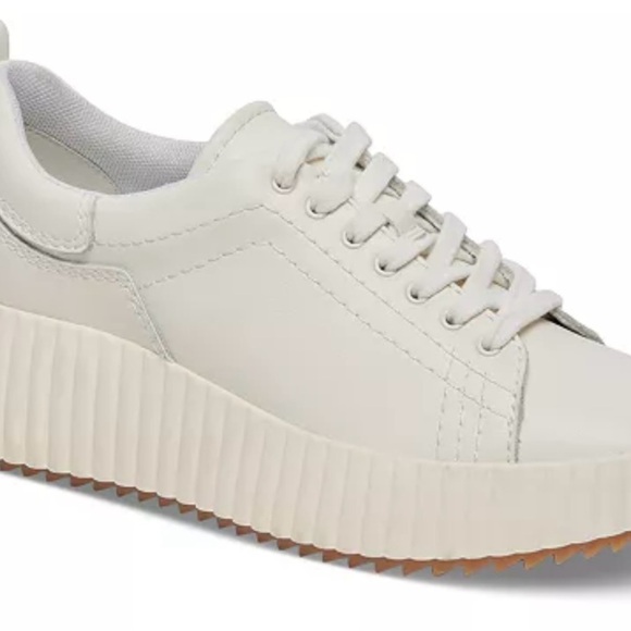 Dolce Vita White Athletic Shoes with Textured Sole - Picture 1 of 5